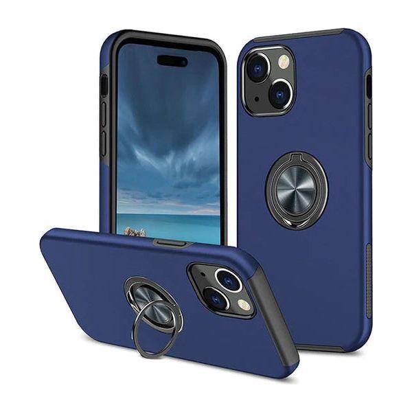 Entronix - iPhone 15 Compatible Case with 360º Circular Ring Gripstand - Blue