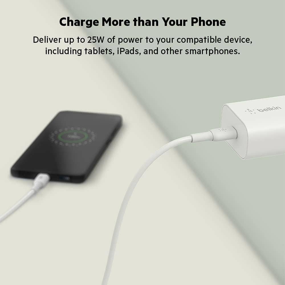 Charge More than Your Phone: Deliver up to 25W of power to your compatible device, including tablets, iPads, and other smartphones. Belkin.