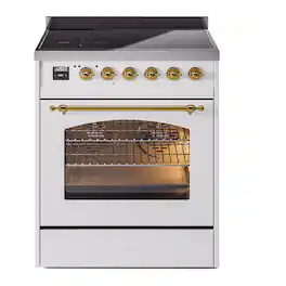 ILVE - Nostalgie II 30 inch Induction Range with 4 Induction Elements - White