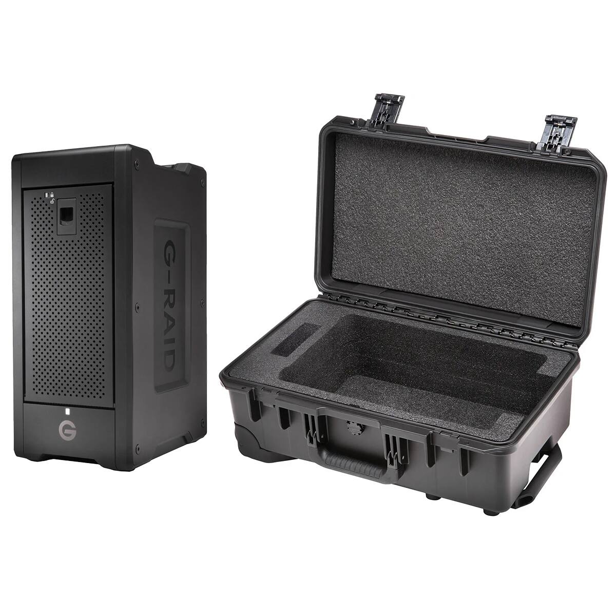 Alt View 3. WD - WD G-RAID Shuttle 8-Bay Thunderbolt 3 and USB-C RAID Array with 192TB (8x 24TB) Removable HDD, Bundle with iM2500 Storm.