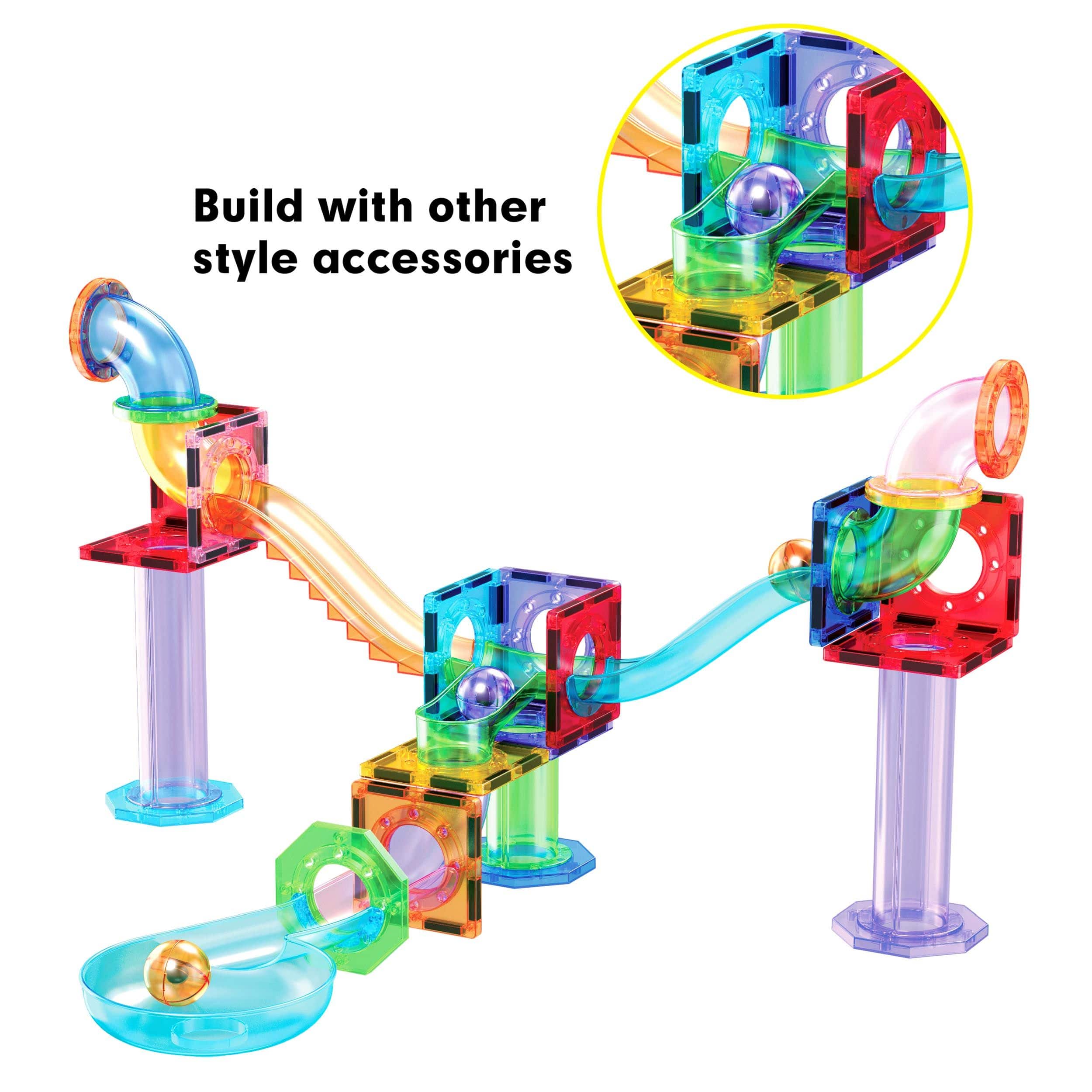PicassoTiles PICASSO TILES Marble Run Add On Accessories for Race