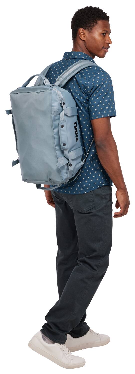 Alt View 2. Thule - Chasm Duffel Bag – Compact 30L Durable Adventure & Travel Organizer - Pond Gray.