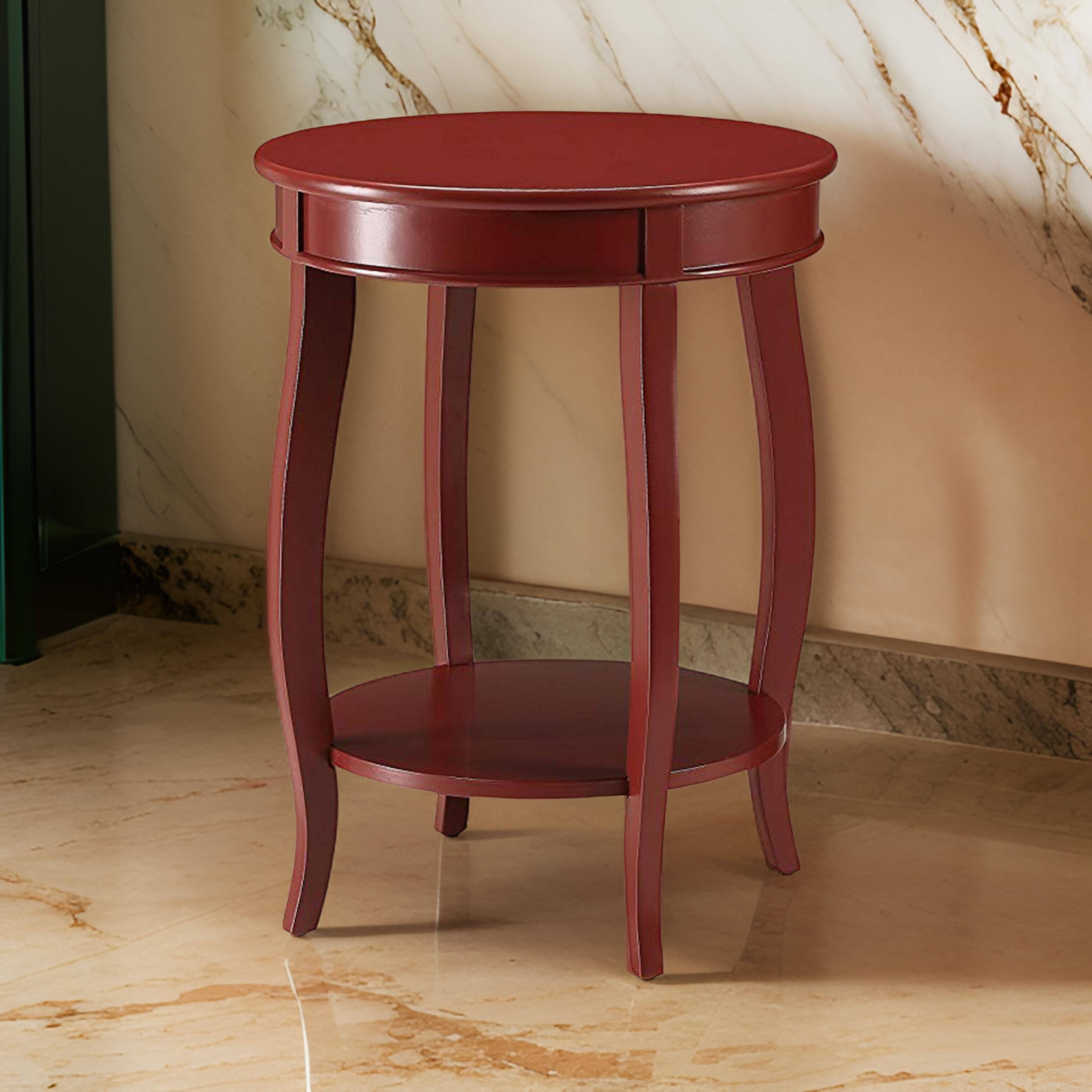 Alt View 5. Manhattan Lane - Trendy Side Table - Red.