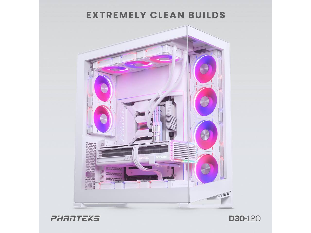 Phanteks D30 120 DRGB PWM Fan, Reverse Airflow White - Best Buy