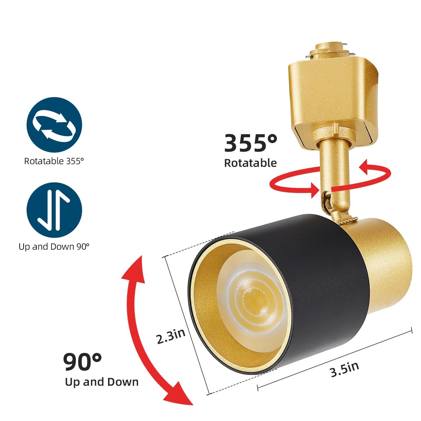 Rotatable 355°  
Up and Down 90°  
355° Rotatable  
2.3in  
3.5in