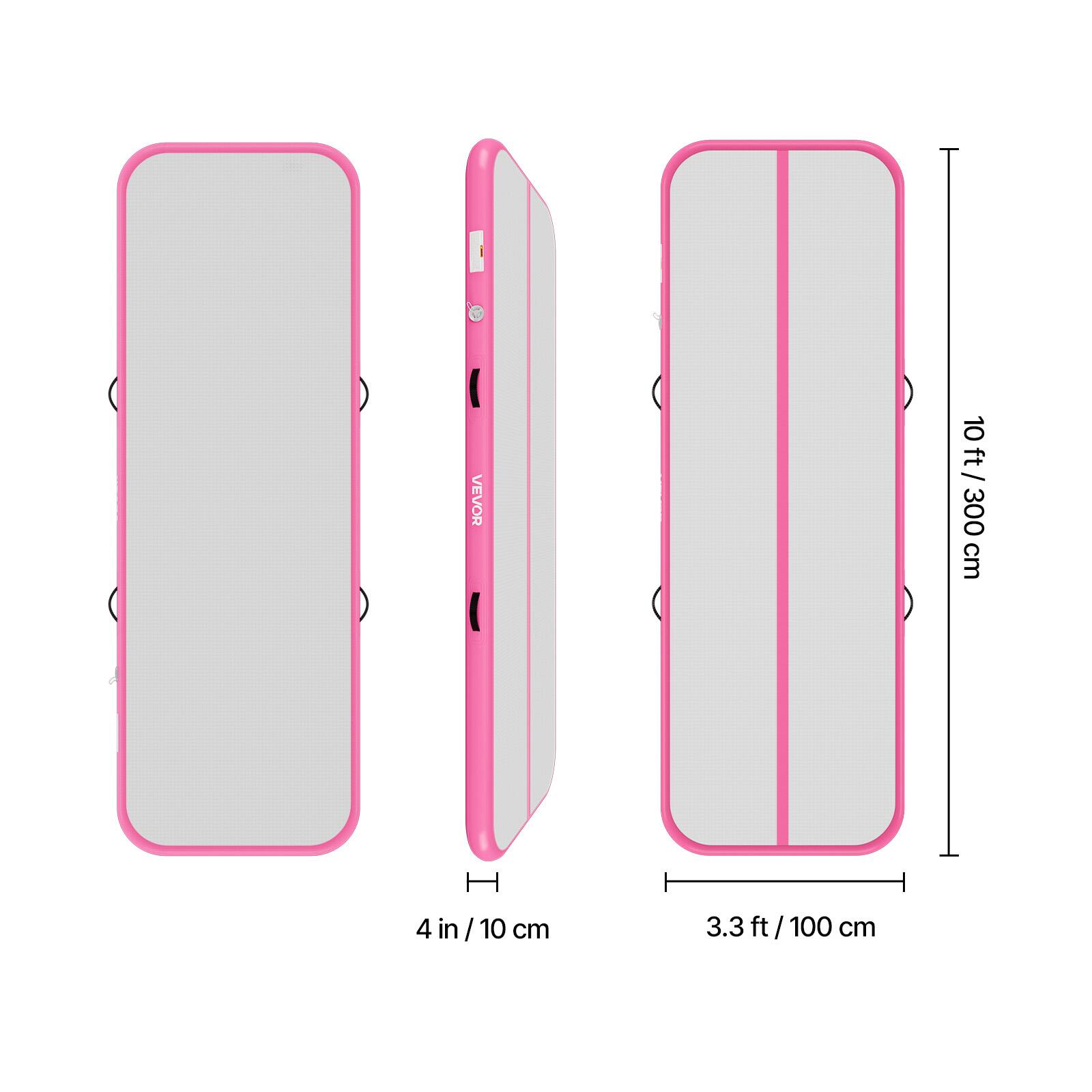 VEVOR 10 ft / 300 cm  
4 in / 10 cm  
3.3 ft / 100 cm