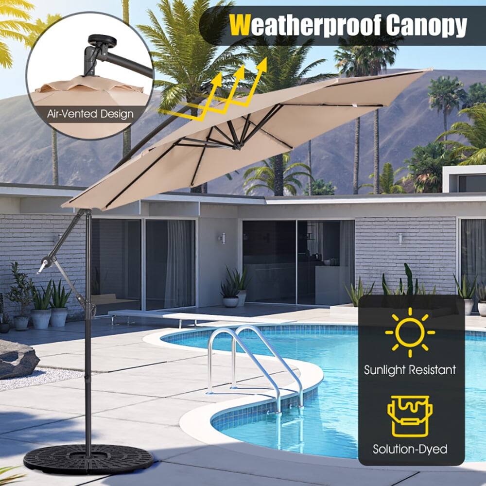 Weatherproof Canopy  
Air-Vented Design  
Sunlight Resistant  
Solution-Dyed