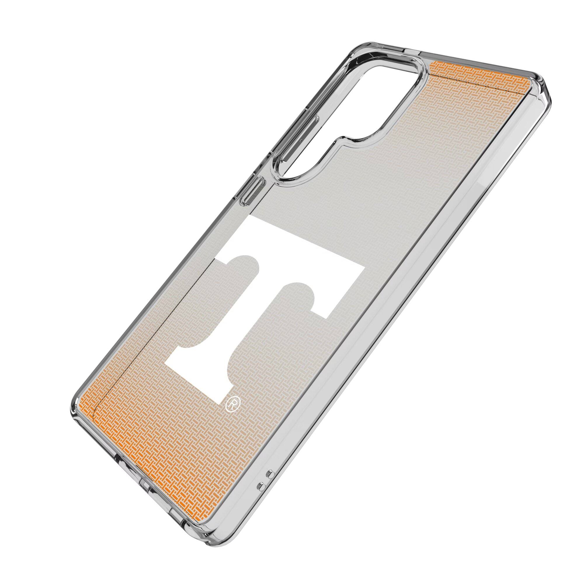 Alt View 1. Keyscaper - Tennessee Volunteers Linen Logo Galaxy Clear Case - S25 Ultra - Multicolor.