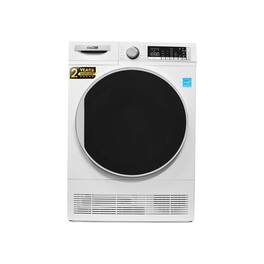 Conserv - 4 Cu. Ft. Ventless Condensing Dryer with Sanitize, LED Display, Reversible Door & Energy Star 220V - White