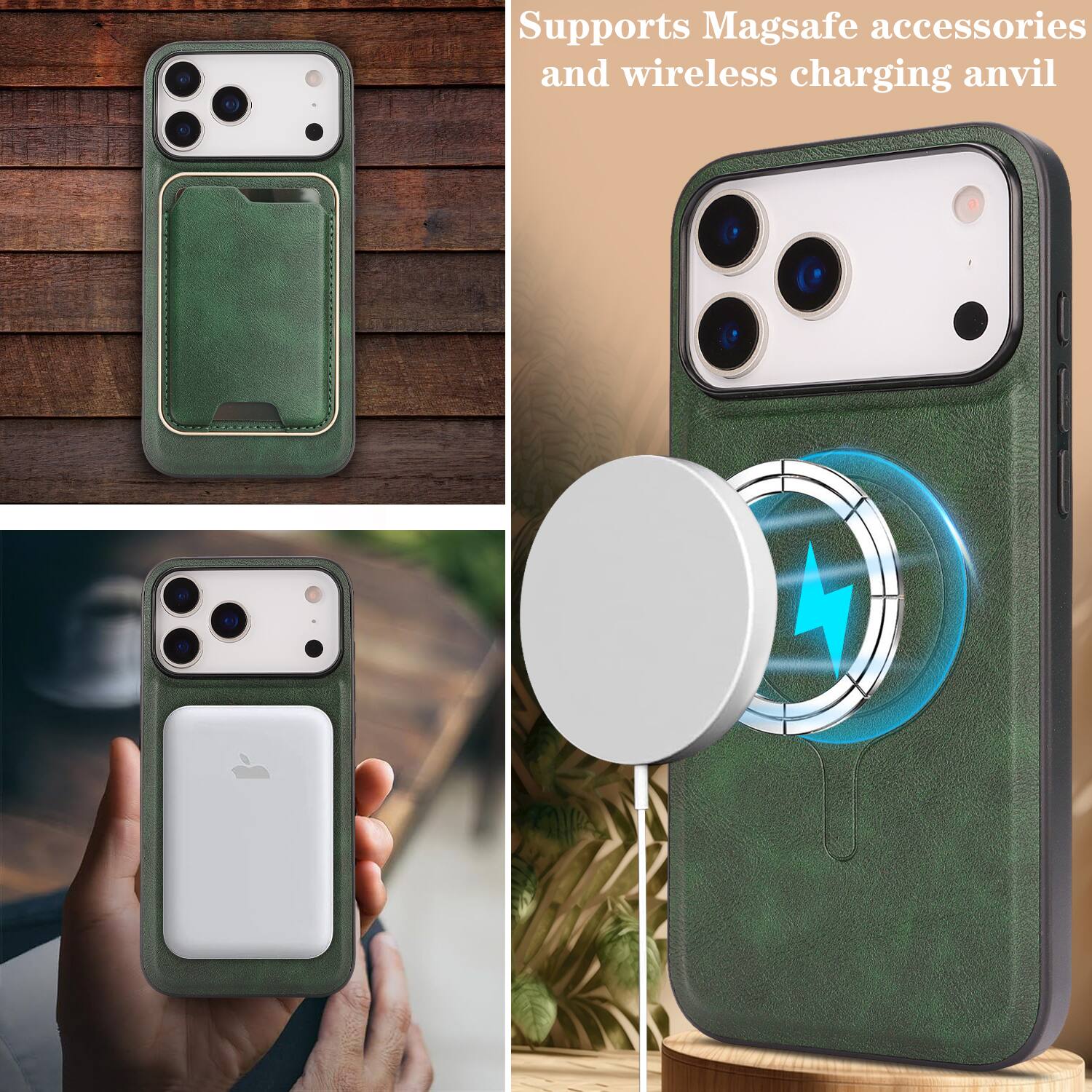 Supports Magsafe accessories and wireless charging anvil
