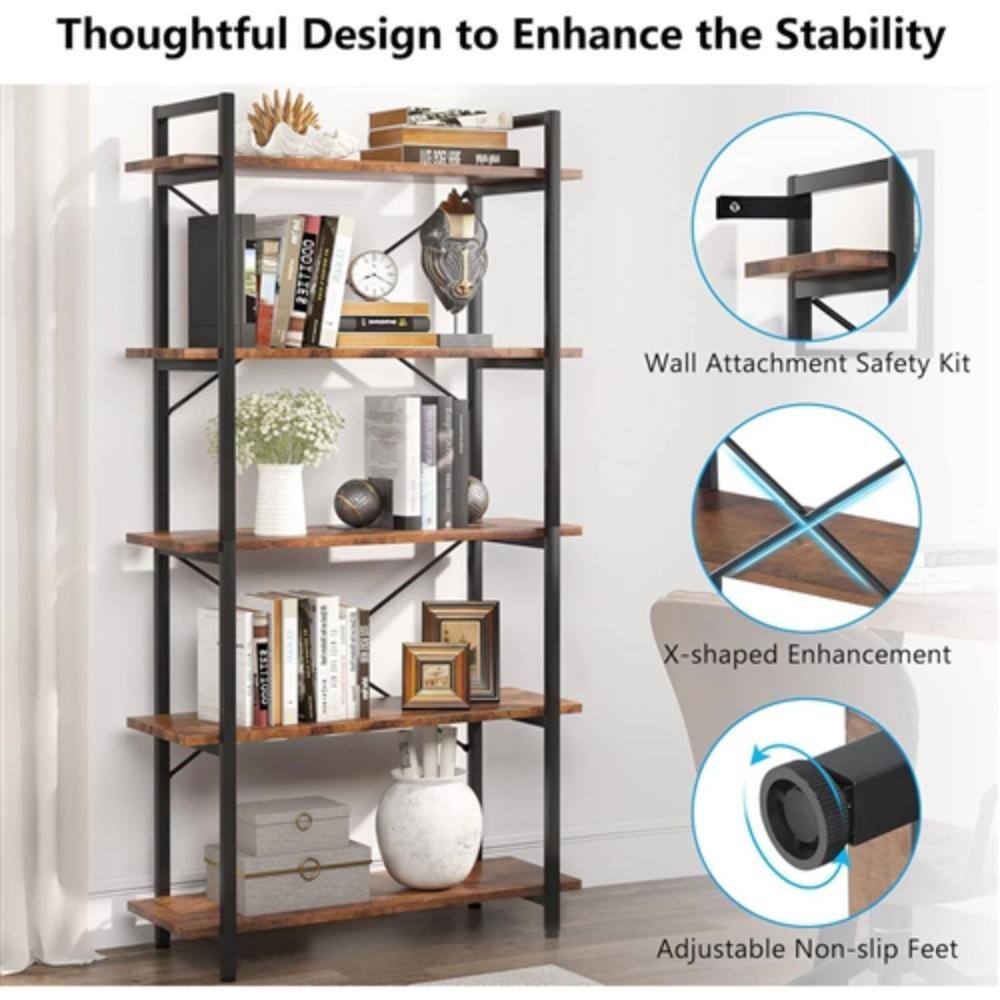 Thoughtful Design to Enhance the Stability

- Wall Attachment Safety Kit
- X-shaped Enhancement
- Adjustable Non-slip Feet