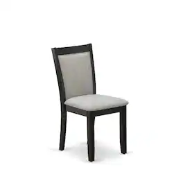 East West Furniture - V676MZ606-5 5 Piece Kitchen Table Set - Distressed Jacobean Dining Room Table with 4 Shitake Chairs - Wire Brushed - Multi-Color