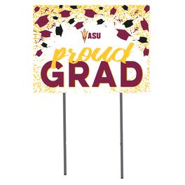 Jardine - Arizona State Sun Devils 18'' x 24'' Grad Yard Sign - White
