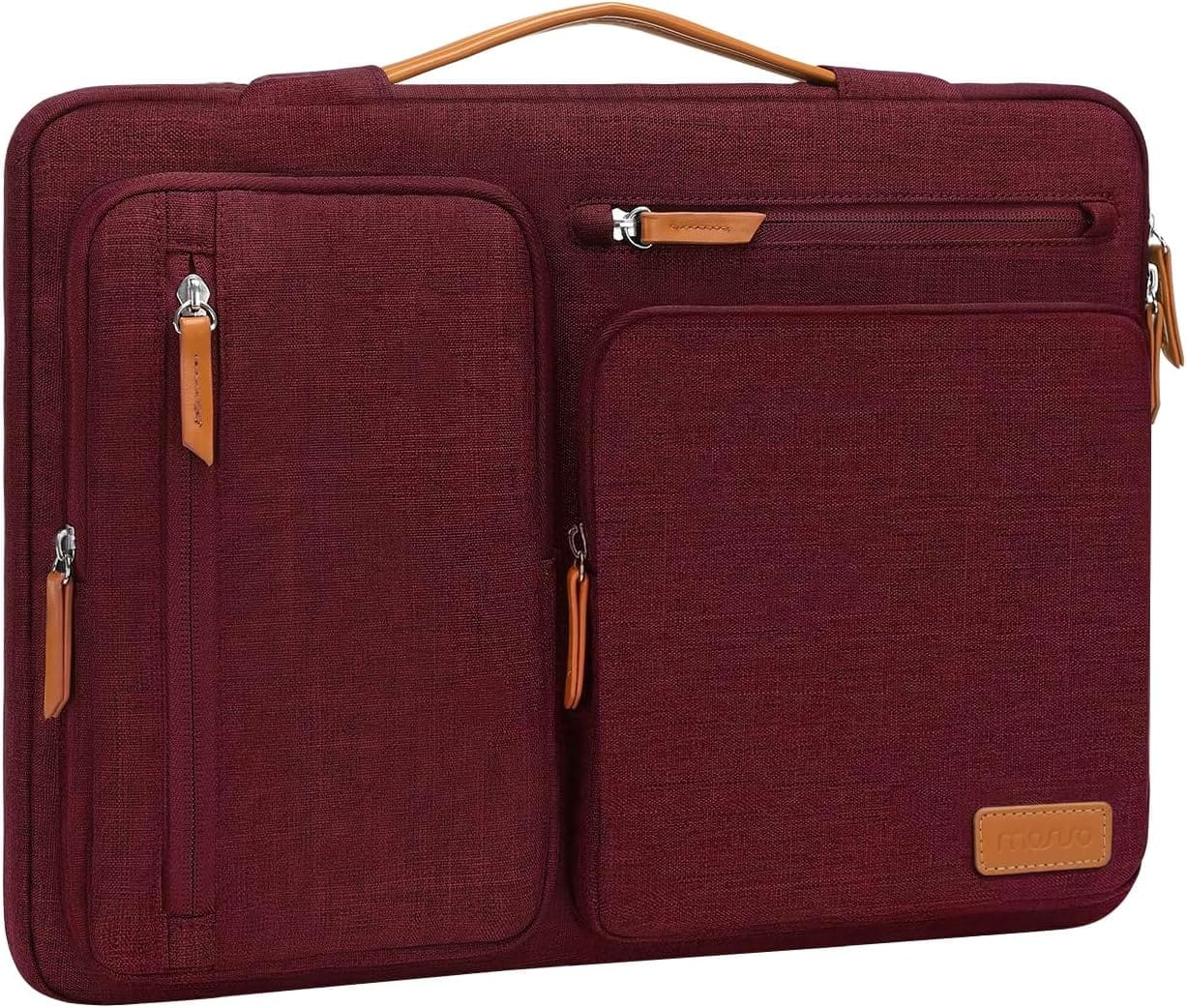 mosiso - 360 Protective Laptop Handbag Sleeve 15-15.6 inch for MacBook Pro 16 HP Acer Dell Lenovo ASUS - Wine Red price history on PriceWatchPro