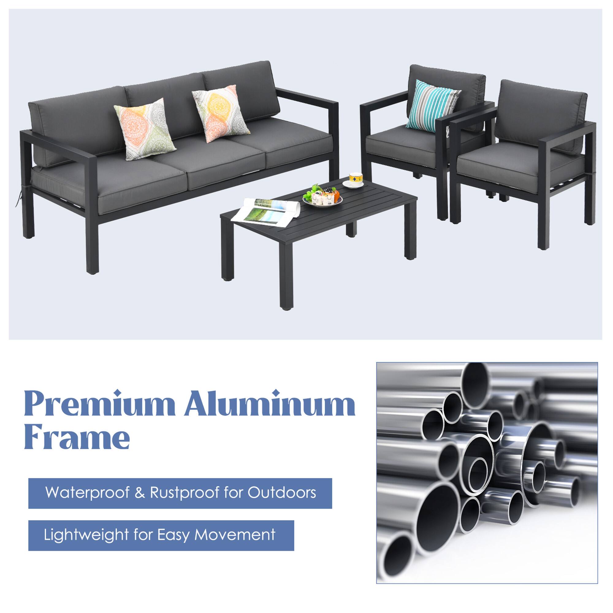 Premium Aluminum Frame

Waterproof & Rustproof for Outdoors

Lightweight for Easy Movement