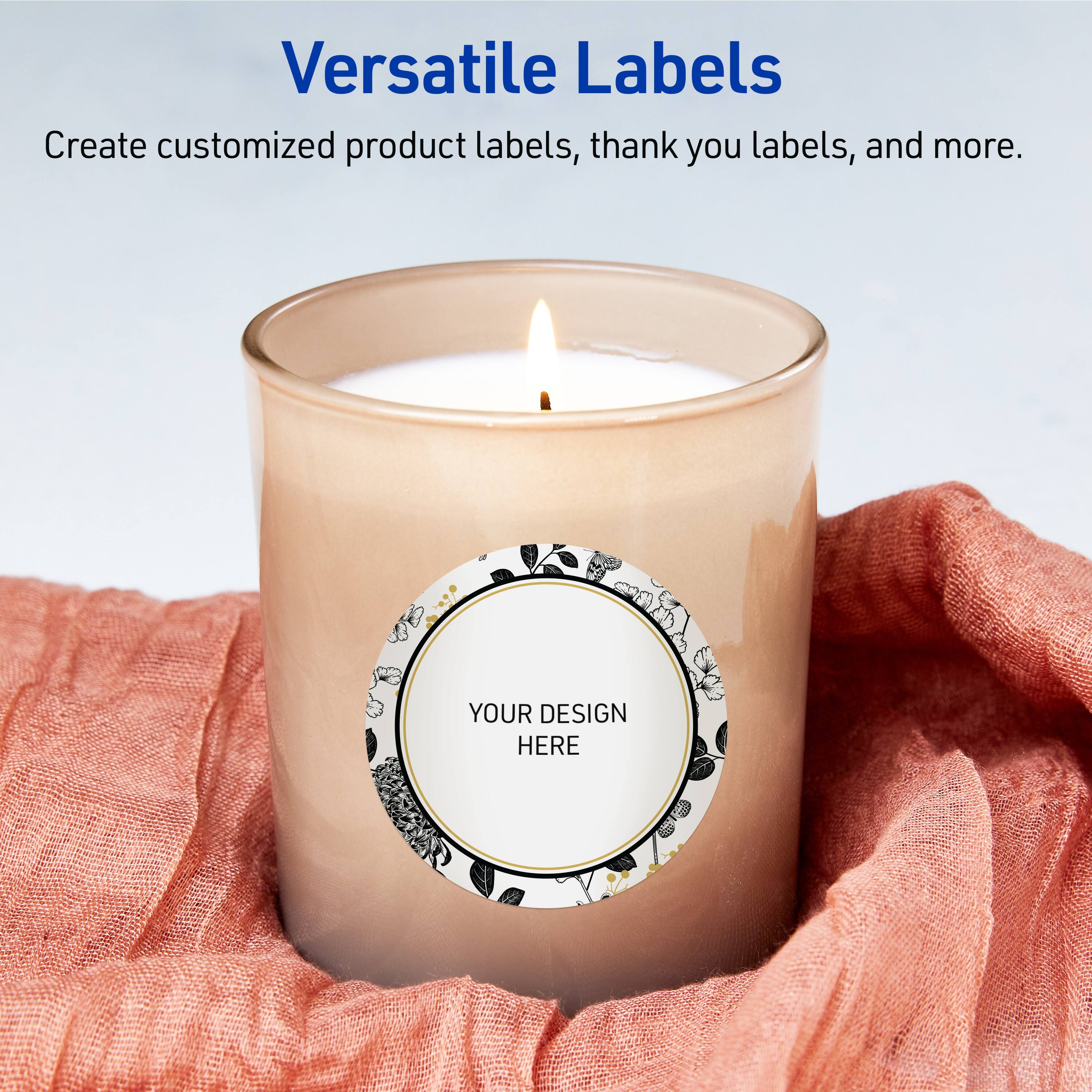 Versatile Labels

Create customized product labels, thank you labels, and more.

YOUR DESIGN HERE