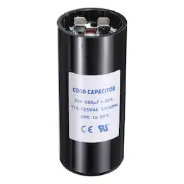Unique Bargains - CD60 Capacitor 300-360 Mfd, 110-125 VAC Run Motor Start Capacitor 50/60Hz for Fan/Well Pump