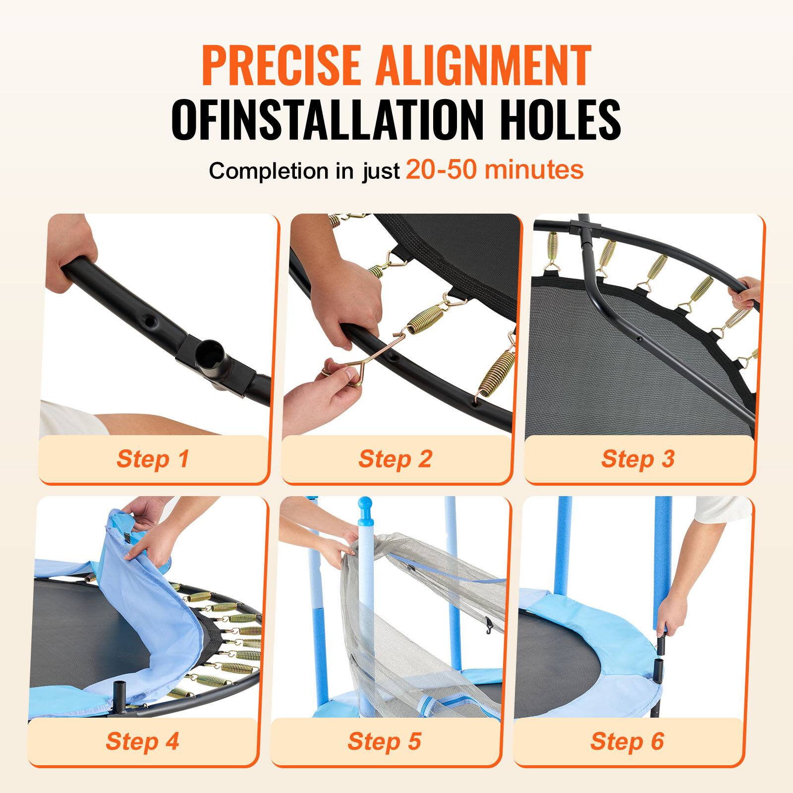 PRECISE ALIGNMENT OF INSTALLATION HOLES
Completion in just 20-50 minutes

Step 1
Step 2
Step 3
Step 4
Step 5
Step 6