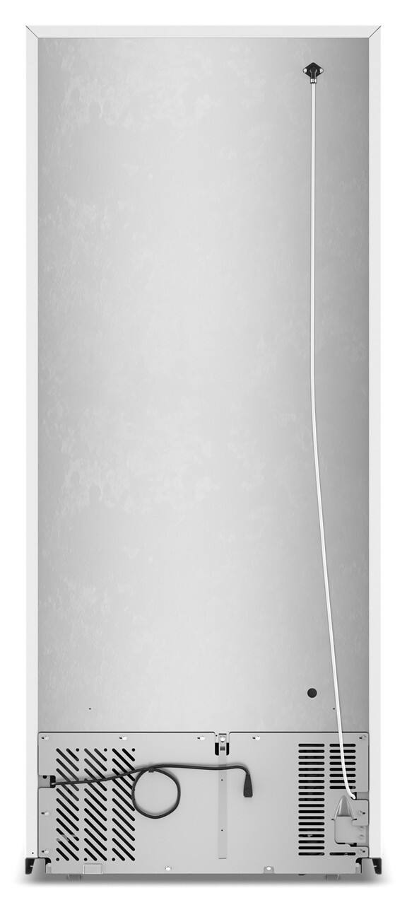 Back. Whirlpool - 18.0 Cu. Ft. Top-Freezer Counter-Depth Refrigerator with Total Coverage Cooling - White.