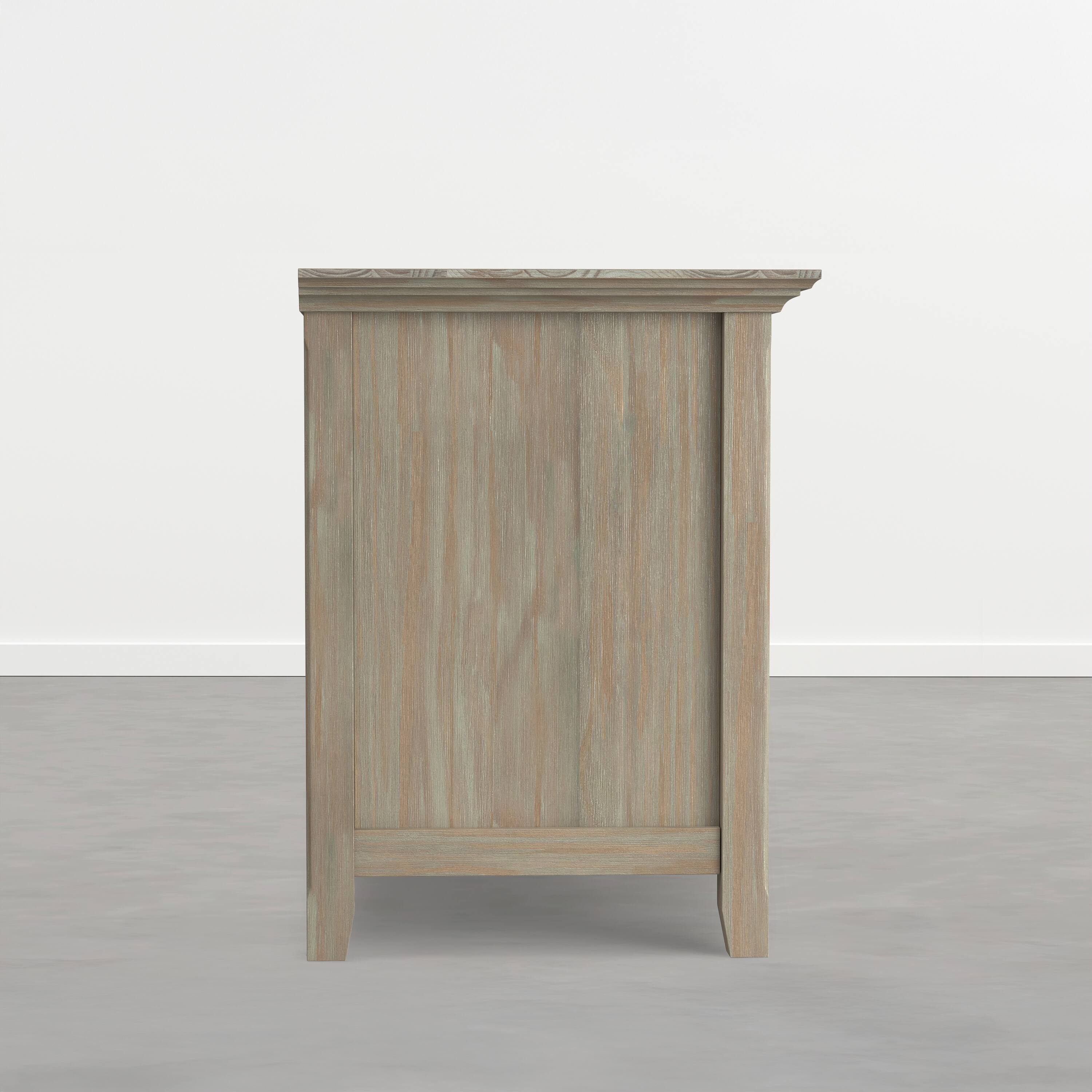 Alt View 2. Simpli Home - Amherst 72 inch Wide Solid Wood TV Stand, Distressed Aqua Grey - Distressed Aqua Grey.