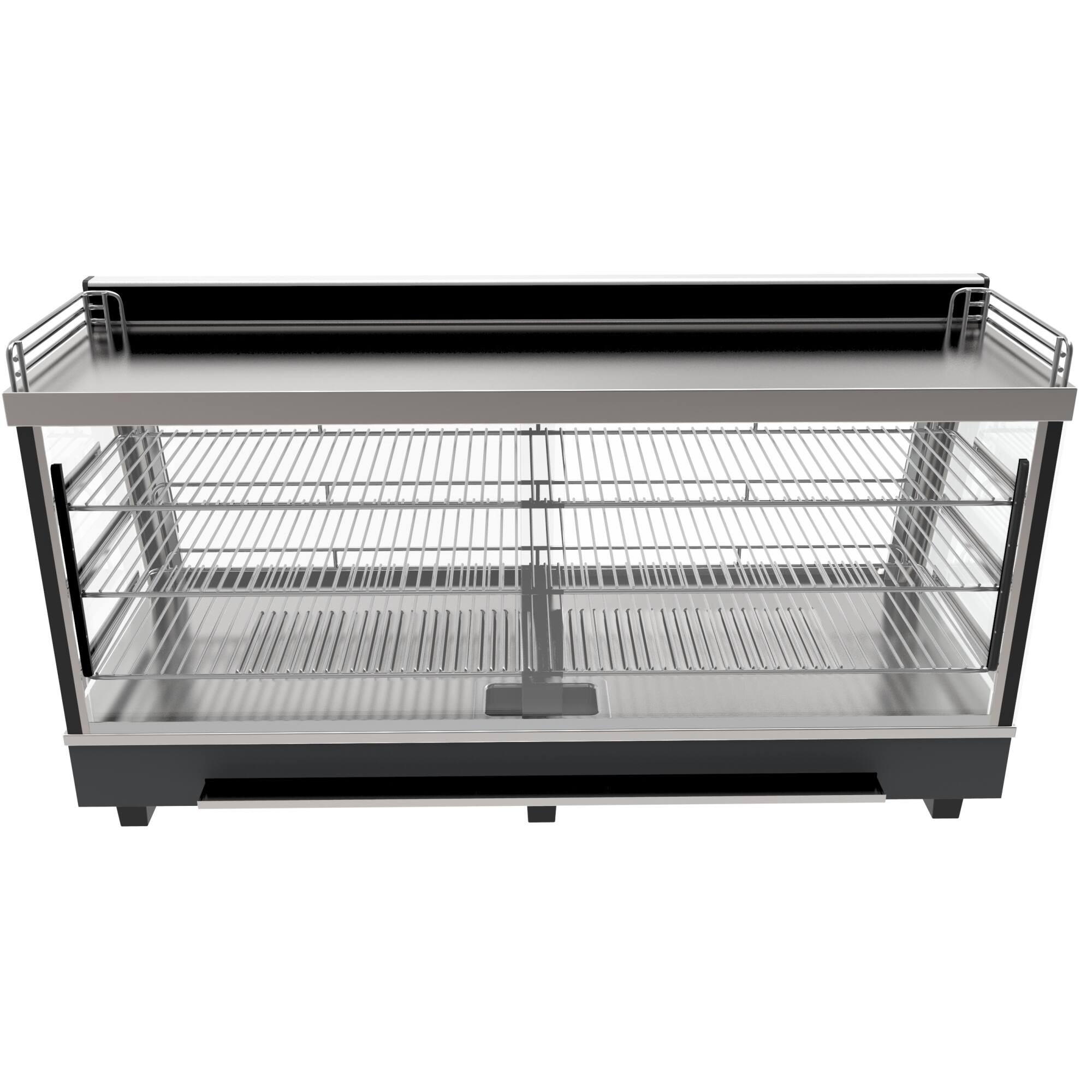 Alt View 3. Koolmore - 48 in. Glass Countertop Display Warmer, 6.5 cu. ft. HDC-6C - Black.