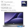 14" Touchscreen
32GB RAM
1024GB SSD
Windows 11 Pro AI PC
Intel Core Ultra 7
Dell