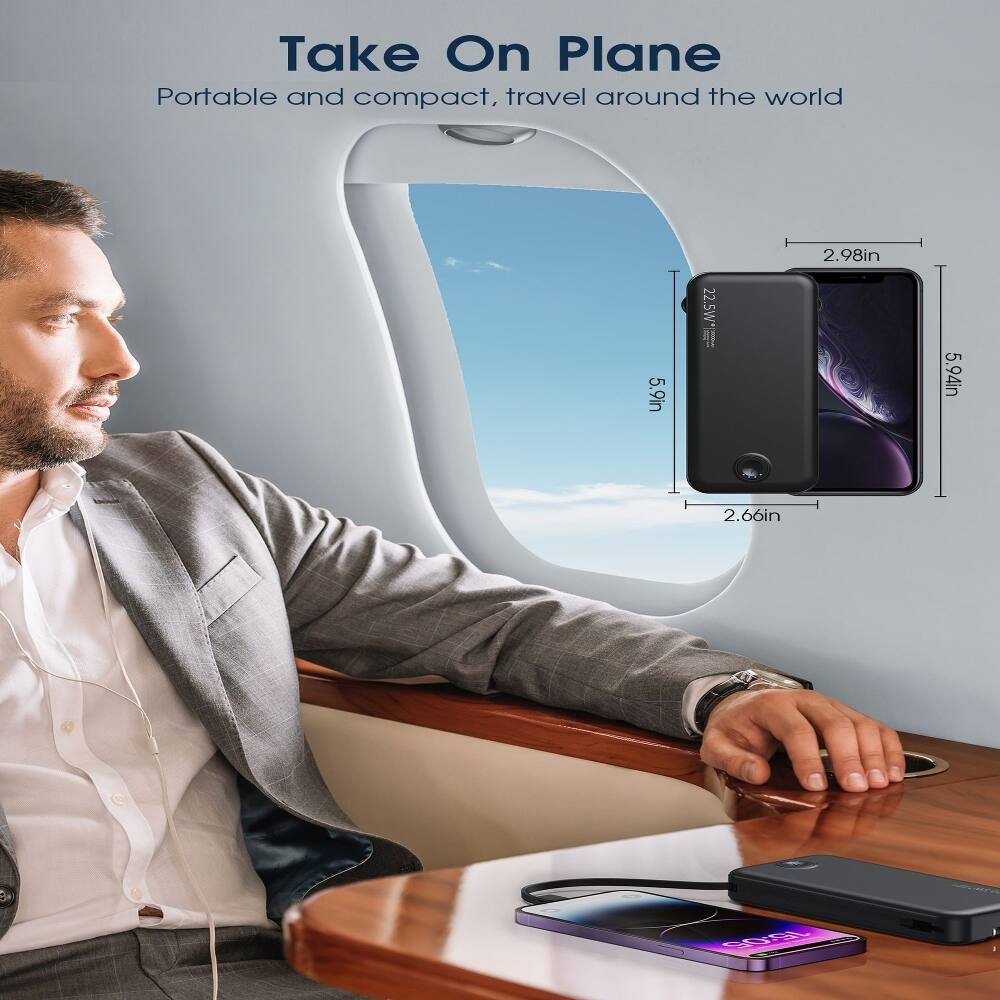 Take On Plane  
Portable and compact, travel around the world  

5.9in  
22.5W*I  
2.98in  
5.94in  
2.66in