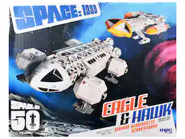 Skill 2 Model Kit Eagle and Hawk War Games Edition "Space: 1999" (1975-1977) TV Series 1/72 Scale Model by MPC - Multi