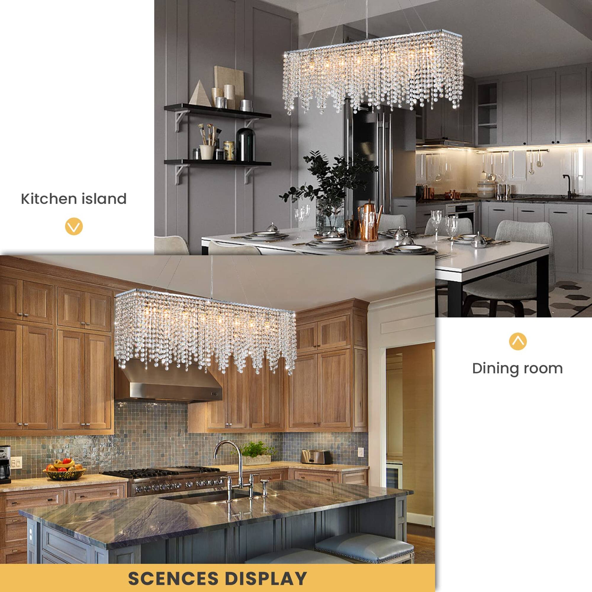 Kitchen island  
Dining room  
SCENCES DISPLAY