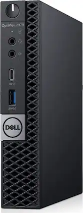 Dell - Refurbished OptiPlex 7070 Micro Desktop - Intel Core i5-9500T - 8GB Memory - 256GB SSD - Black