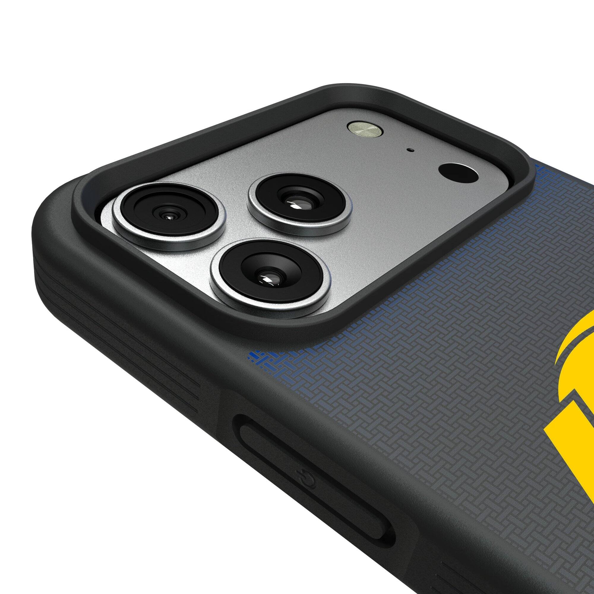 Alt View 2. Keyscaper - Los Angeles Rams Bump Case with 8.2ft Drop Protection - 15 Pro - Black.