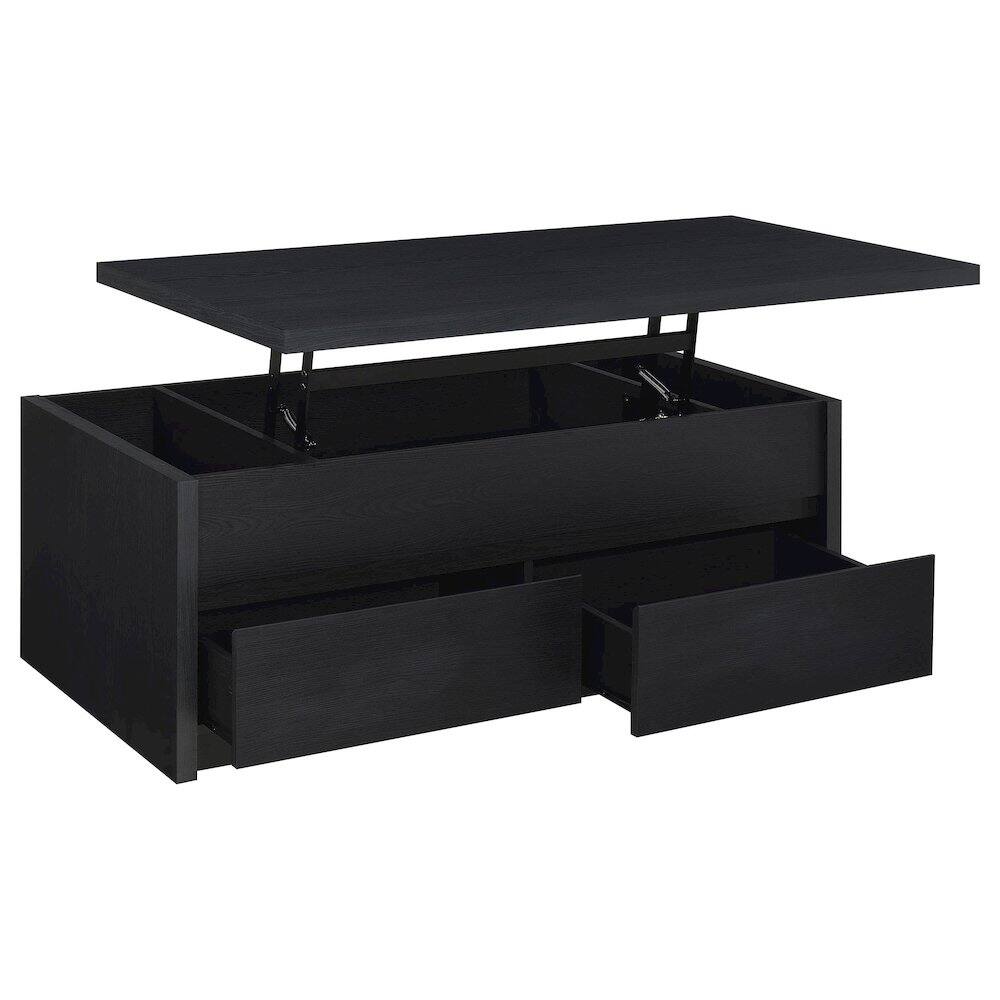 Alt View 5. Coaster Co. of America - Knapp 3-piece Lift Top Coffee Table Set Black - Black.