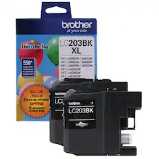 Brother at your side
Innobella LC203BK XL
550* page yield
MFC-J460DW / J480DW
MFC-J485DW / J680DW
MFC-J880DW / J885DW
MFC-J4320DW
MFC-J4420DW
MFC-J4620DW
Value Pack
2 Black Ink Cartridge
Offre
2 Cartouches d'encre noire
Brother LC203BK XL