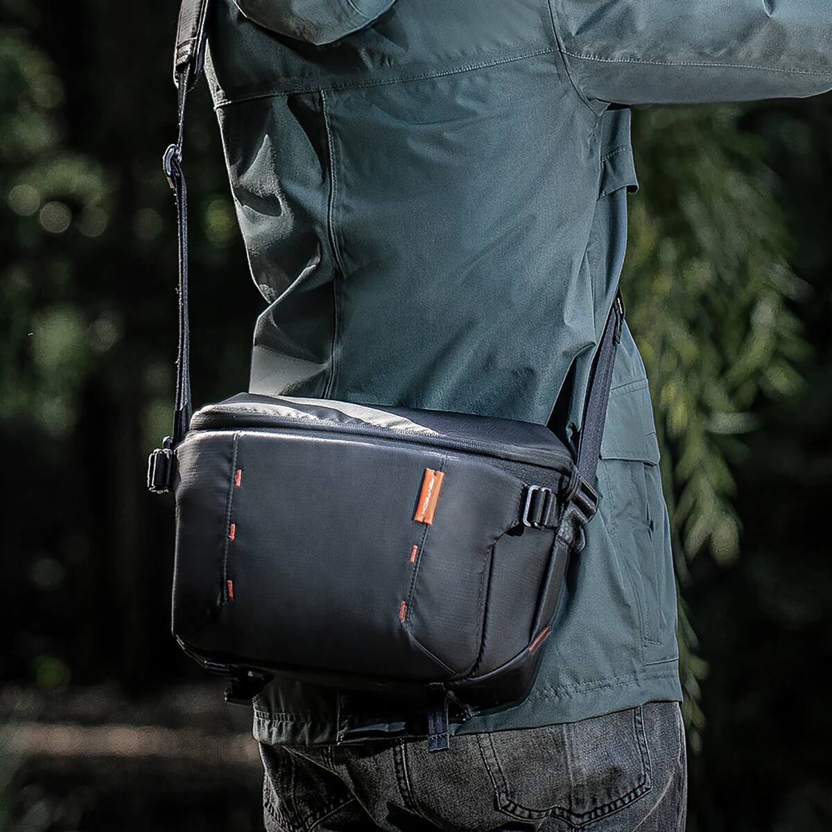 Alt View 2. PGYTECH - PGYTECH OneMo 11L Sling, Grey Camo.