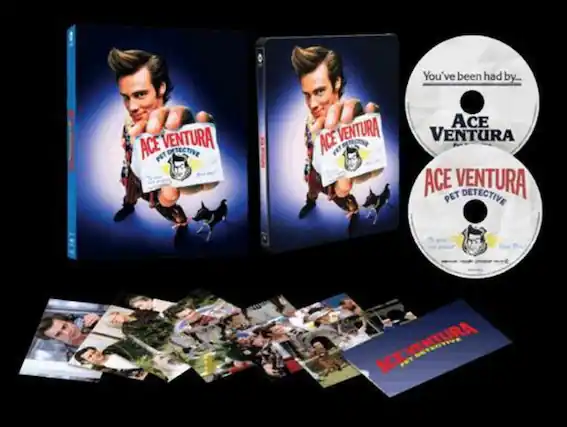 Front. Ace Ventura: Pet Detective (Steelbook) - 4K Blu-Ray.