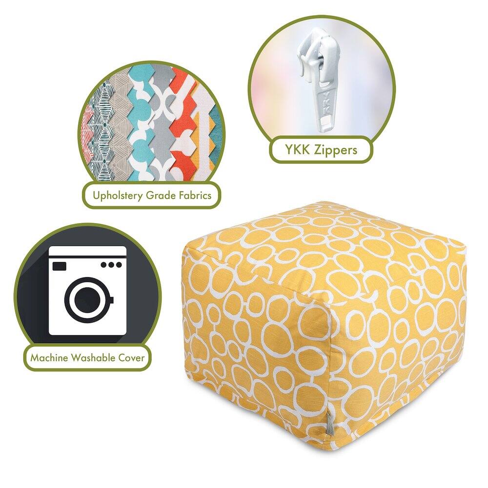 - Upholstery Grade Fabrics
- YKK Zippers
- Machine Washable Cover