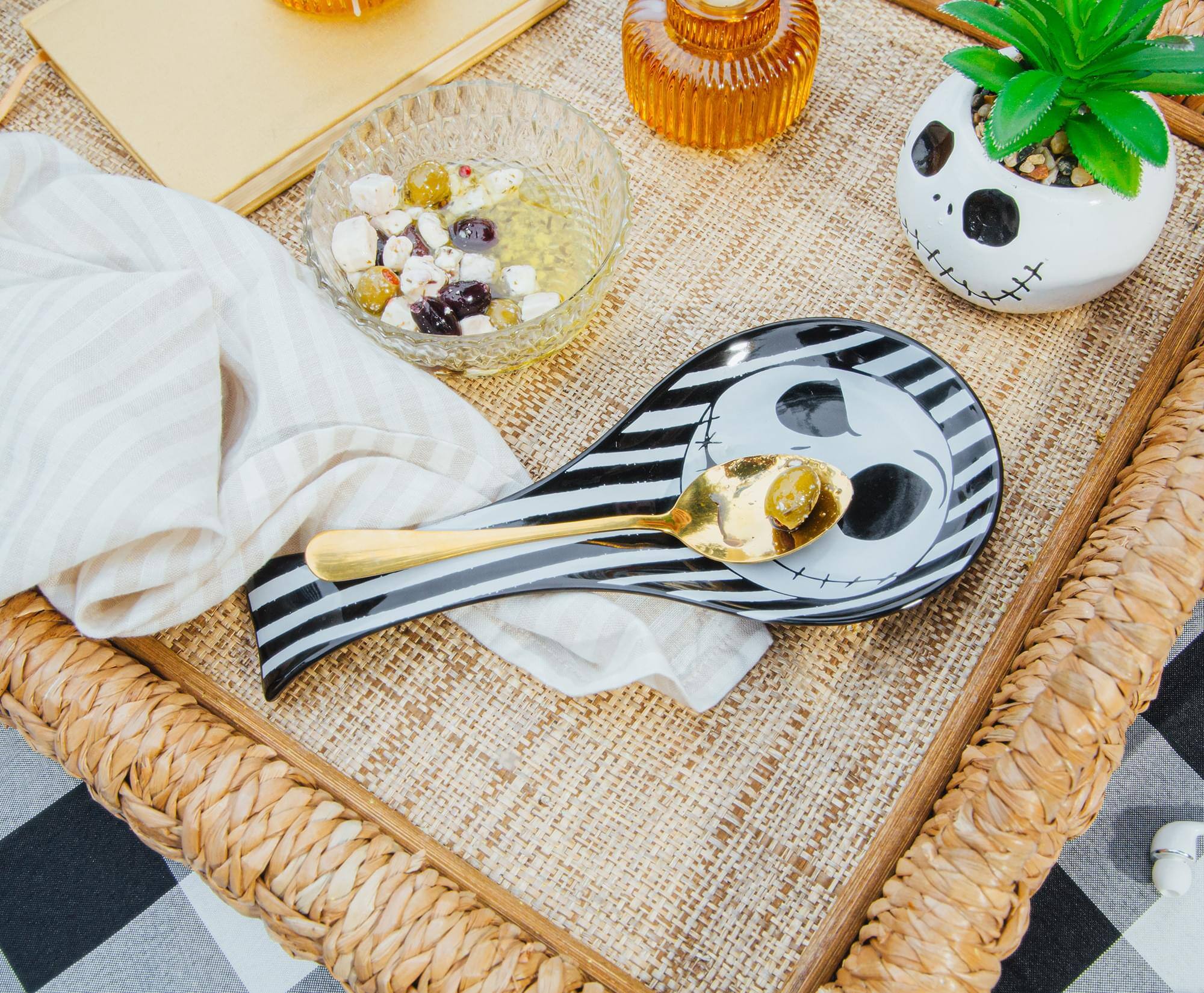 Alt View 4. Disney - Disney The Nightmare Before Christmas Jack Skellington Ceramic Spoon Rest - Multicolored.