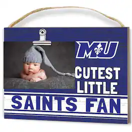 Jardine - Marymount Saints 8'' x 10'' Cutest Little Weathered Logo Clip Photo Frame - Blue