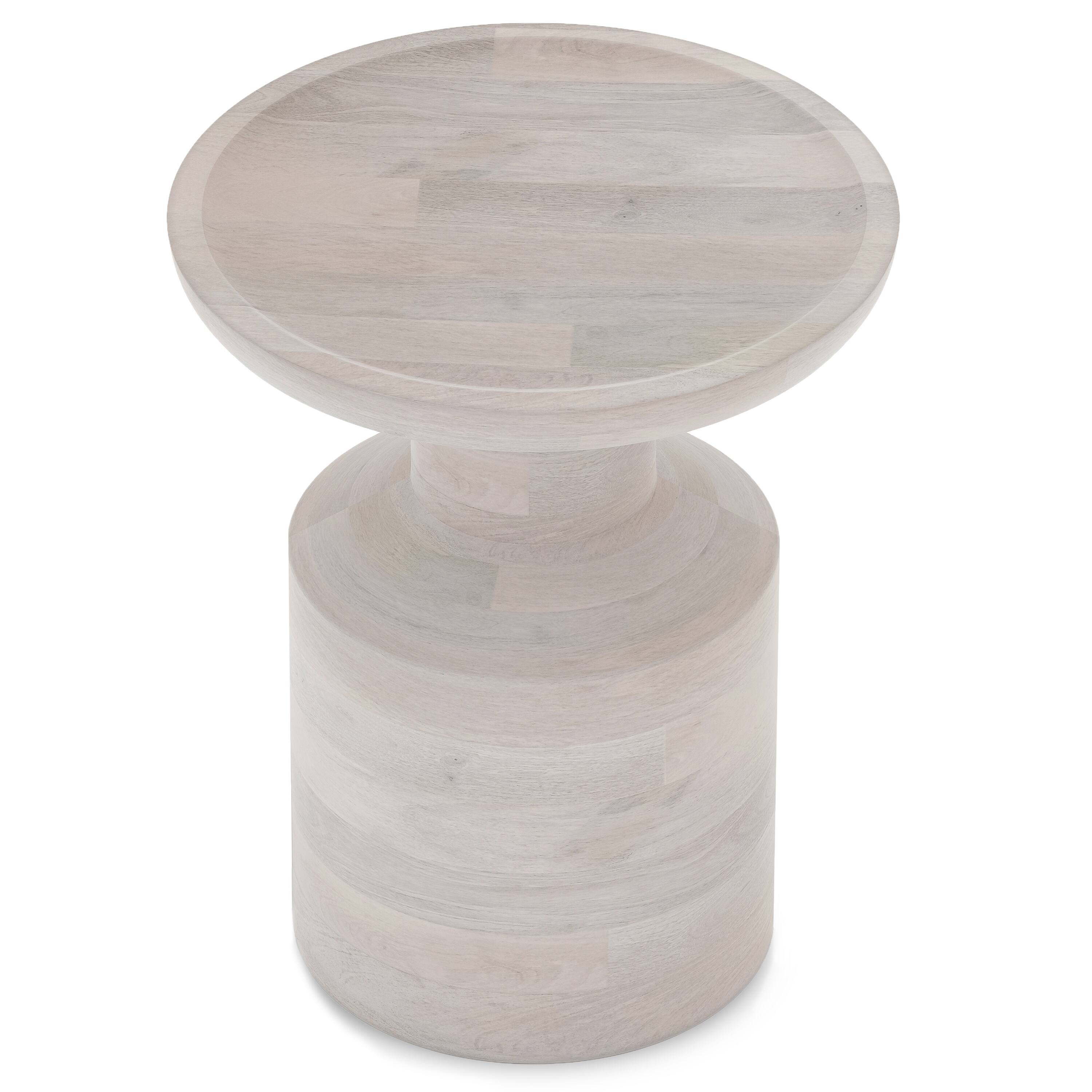Angle. Simpli Home - Haynes Wooden Accent Table - White Wash.