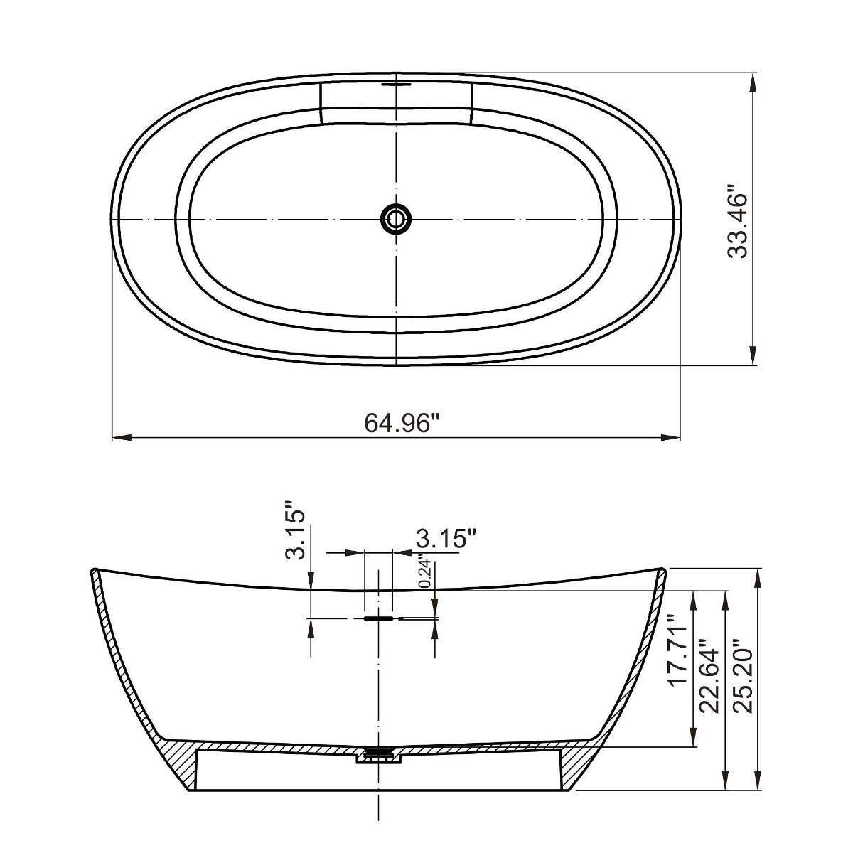 33.46"  
64.96"  
3.15"  
0.24'  
17.71"  
22.64"  
25.20"
