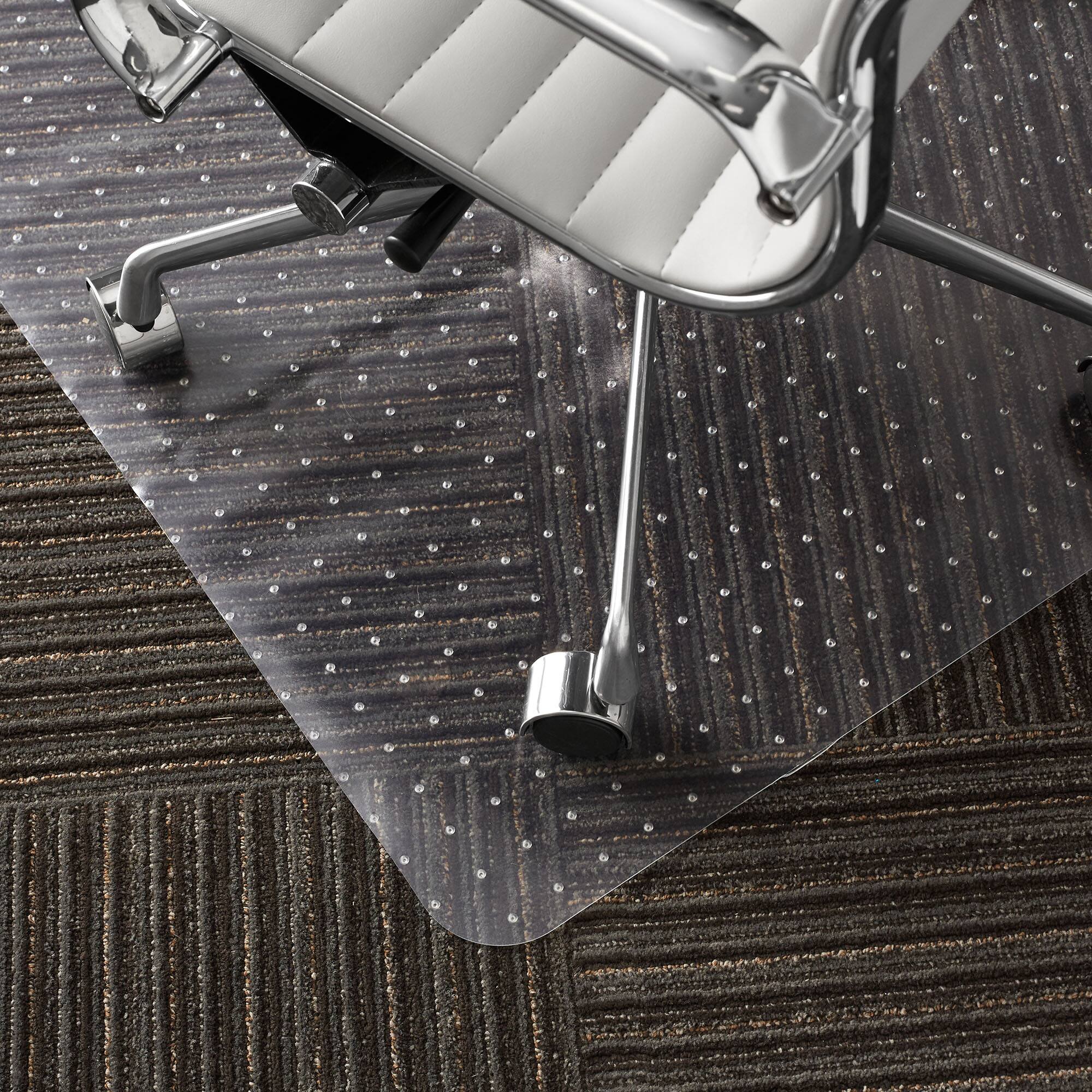 Alt View 4. WorkOnIt - Office Desk Chair Floor Mat - Clear - Clear.