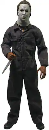 Front. Trick or Treat Studios - Halloween 5 Michael Myers 12 Inch Action Figure - Grey.