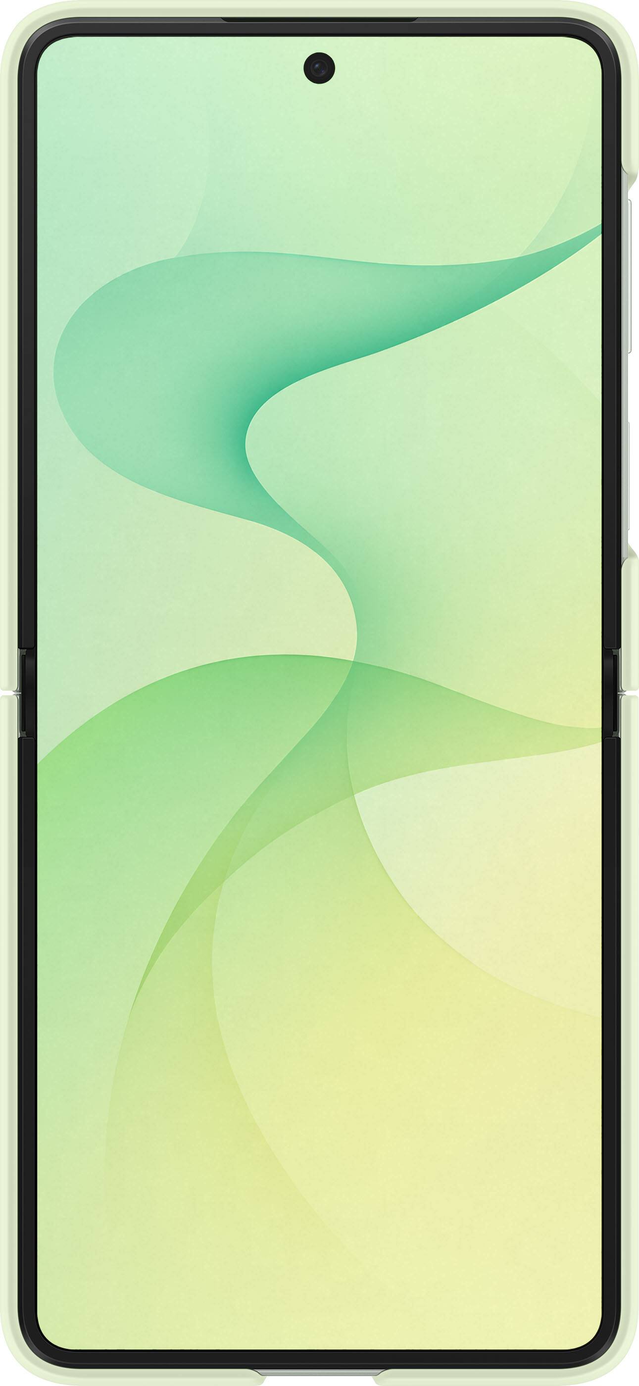 Alt View 2. Samsung - Galaxy Z Flip8 Silicone Ring Magnet Case - Mint.