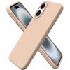 Front. Ornarto - ORNARTO Compatible with iPhone 16 Case 6.1", Liquid Silicone 3 Layers Full Covered Protective Cover-Nude Beige - Nude Beige.