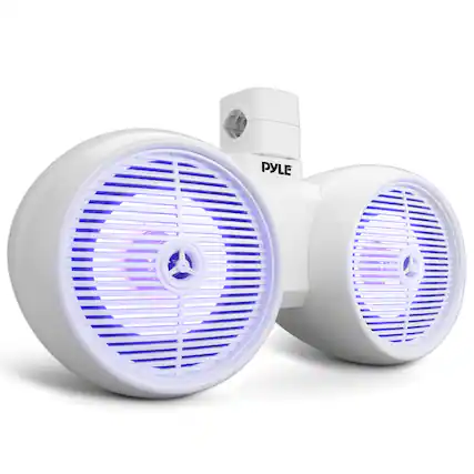 Front. Pyle - Pyle Dual Bluetooth Off-Road Speakers - 8” 300W - None.