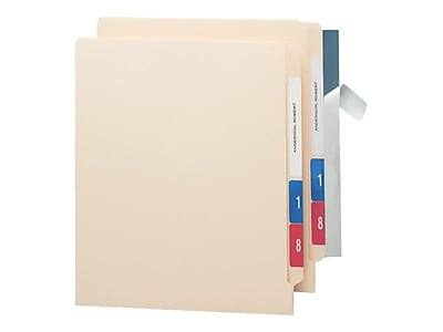 Front. Smead - Smead Seal & View Label Protectors, 8" x 1-11/16", Clear, 100/Pack (67608) - Clear.