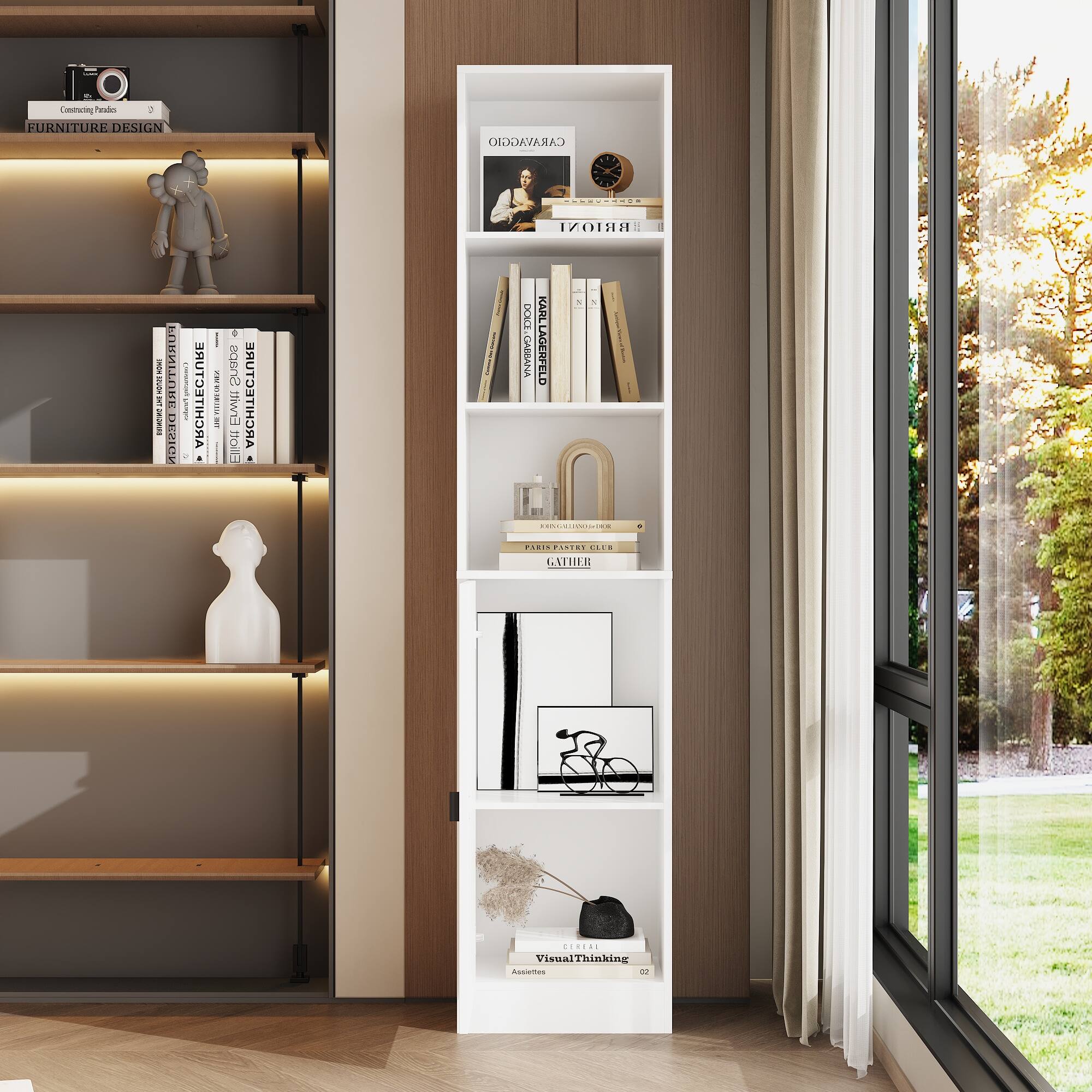 The text on the image is:

- FURNITURE DESIGN
- BRIONI
- ARCHITECTURE
- GARBANA
- GATIHER
- Visual Thinking
- ASSOMES

The corrected text is:

- FURNITURE DESIGN
- BRIONI
- ARCHITECTURE
- GARBANA
- GATIHER
- Visual Thinking
- ASSOMES