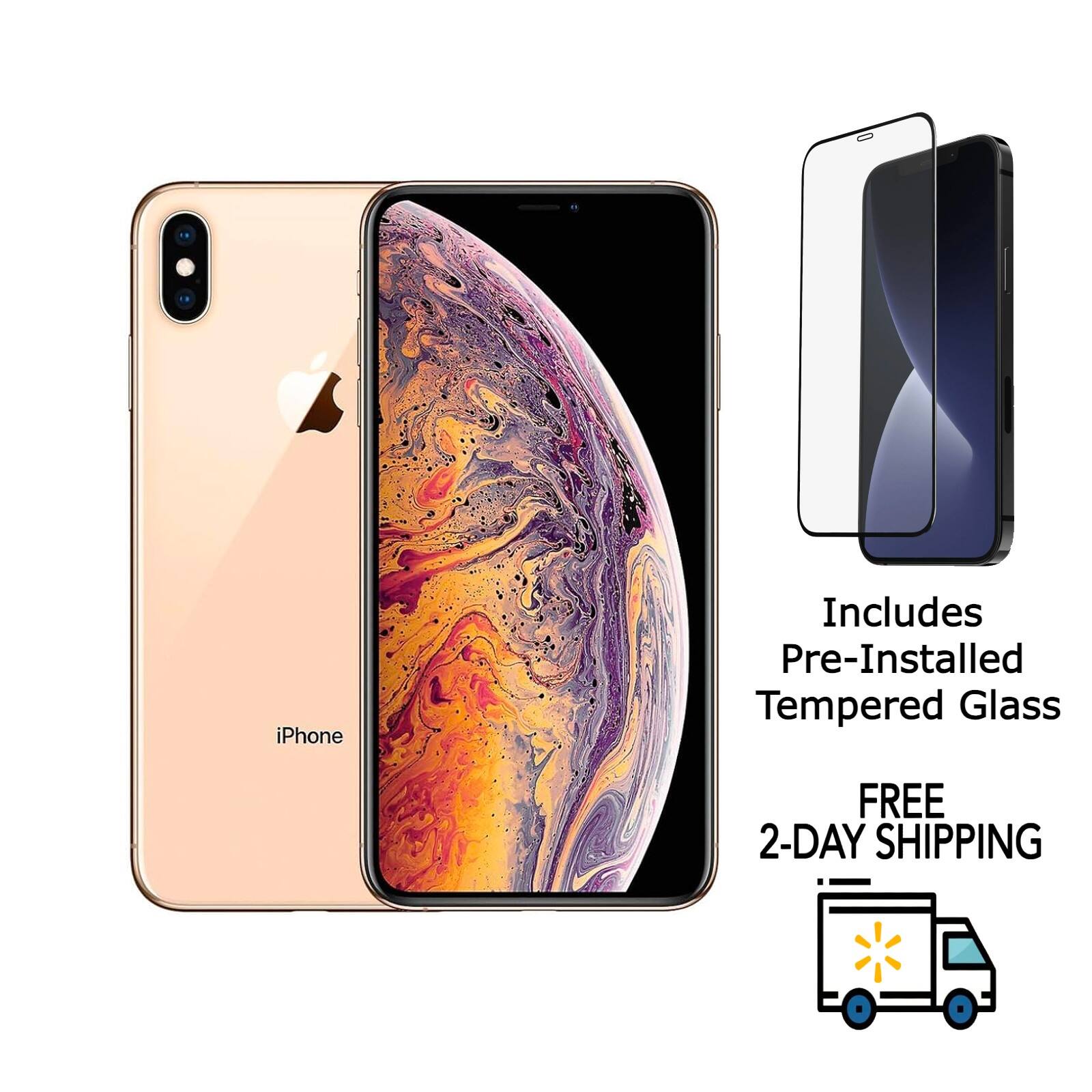 iPhone Includes Pre-Installed Tempered Glass  
FREE 2-DAY SHIPPING