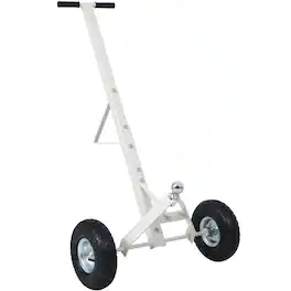 Ropilly - Trailer Dolly with Pneumatic Tires, Steel Trailer Mover with 600 lb Tongue Weight Capacity - Gray