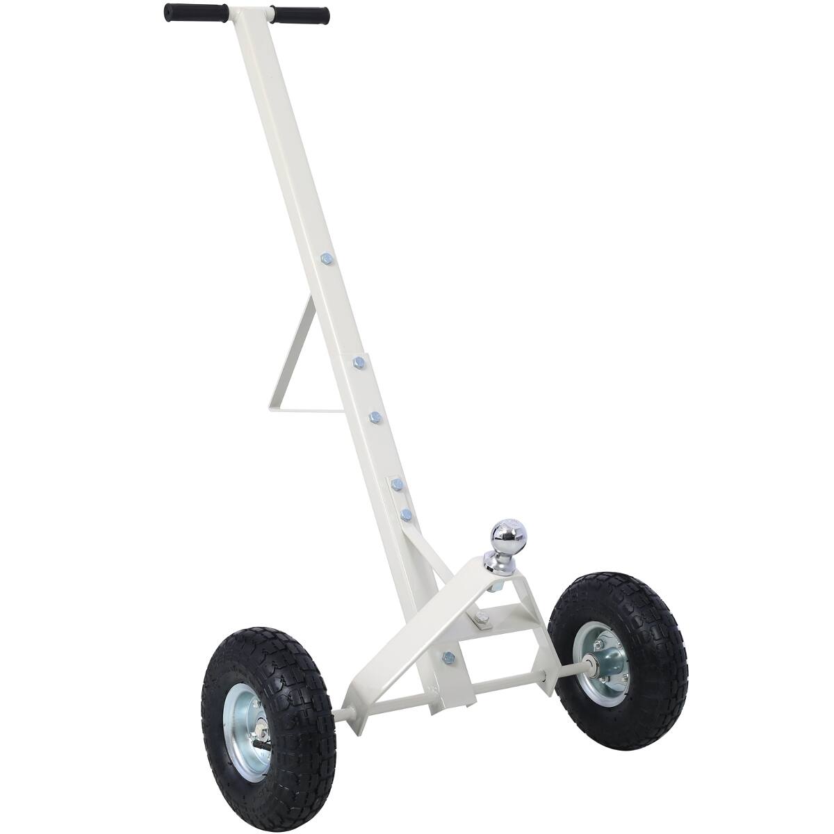 Front. Ropilly - Ropilly Trailer Dolly with Pneumatic Tires, Steel Trailer Mover with 600 lb Tongue Weight Capacity, Gray - Gray.